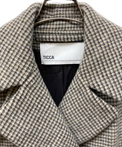 ticca（ティッカ）TICCA (ティッカ) ウール テント コート ベージュ サイズ:ＦＲＥＥの古着・服飾アイテム