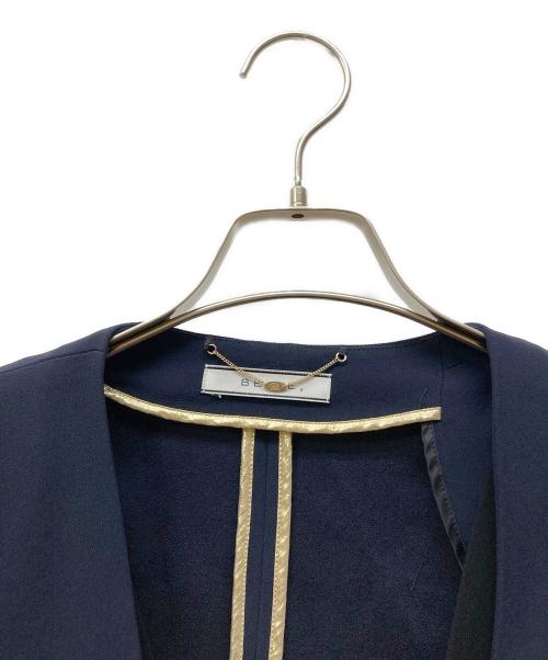 BEIGE（ベイジ）BEIGE (ベイジ) CINDYダブルカラージャケット ネイビー サイズ:SIZE 2の古着・服飾アイテム