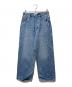 solamonat（ソラモナ）の古着「5Pルーズストレートイージーデニムパンツ」｜ブルー