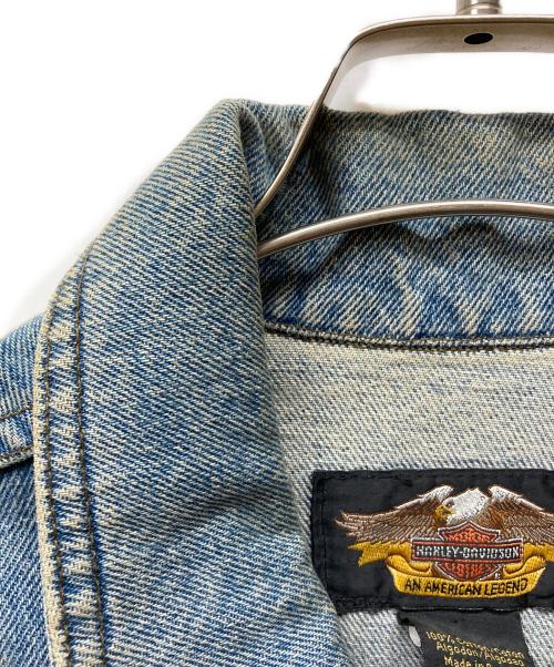HARLEY-DAVIDSON（ハーレーダビッドソン）HARLEY-DAVIDSON (ハーレーダビッドソン) カスタムデニムベスト インディゴ サイズ:Sの古着・服飾アイテム