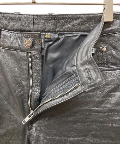 HARLEY-DAVIDSON（ハーレーダビッドソン）HARLEY-DAVIDSON (ハーレーダビッドソン) レザーパンツ ブラック サイズ:30の古着・服飾アイテム