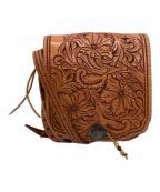 大和工房ヤマトコウボウ）の古着「シェリダンカービング メディスンバッグ」｜ブラウン