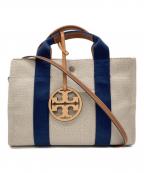 TORY BURCHトリーバーチ）の古着「キャンパスミニトート」｜ベージュ
