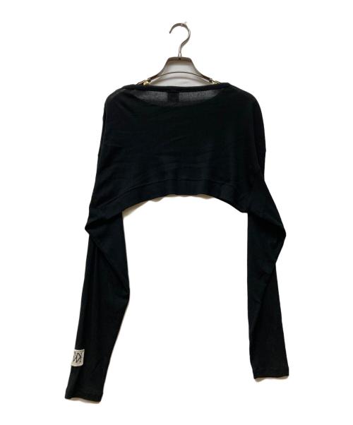 YENN（イエン）YENN (イエン) 25SS SHEER RIB SHORT TOPS ブラック サイズ:fの古着・服飾アイテム