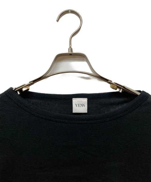 YENN（イエン）YENN (イエン) 25SS SHEER RIB SHORT TOPS ブラック サイズ:fの古着・服飾アイテム