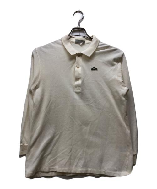 CHEMISE LACOSTE（シュミーズ ラコステ）CHEMISE LACOSTE (シュミーズ ラコステ) ヴィンテージポロシャツ ホワイト サイズ:42の古着・服飾アイテム