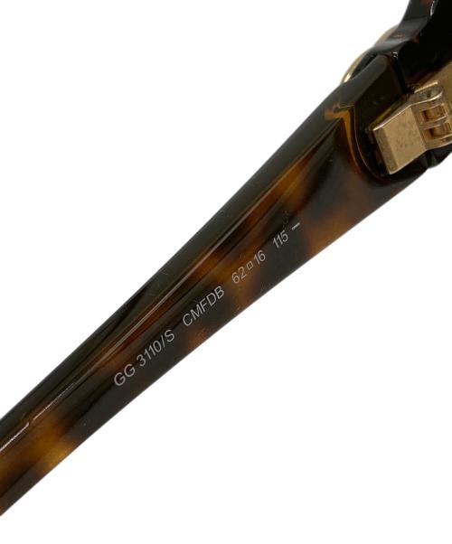 GUCCI（グッチ）GUCCI (グッチ) GGシェリーライン サングラス ブラウン サイズ:62□16の古着・服飾アイテム