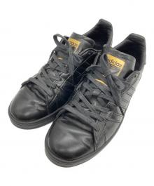 adidas Originals×BEAUTY&YOUTH（アディダスオリジナル×ビューティーアンドユース）の古着「別注 CAMPUS "BLACK LEATHER"」｜ブラック×ゴールド