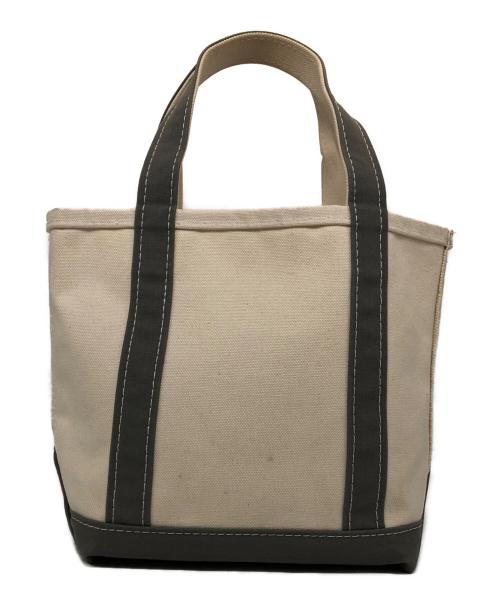 L.L.Bean（エルエルビーン）L.L.Bean (エルエルビーン) BOAT AND TOTE SMALL アイボリー×グレーの古着・服飾アイテム