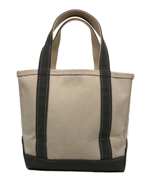 L.L.Bean（エルエルビーン）L.L.Bean (エルエルビーン) BOAT AND TOTE SMALL アイボリー×グレーの古着・服飾アイテム