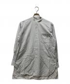 COMOLIコモリ）の古着「バンドカラーシャツ」｜ホワイト