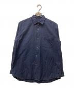 COMOLIコモリ）の古着「コットンネル コモリシャツ」｜ネイビー