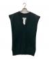 Maison Margiela（メゾンマルジェラ）の古着「Destroyed V ネック ベスト」｜グリーン