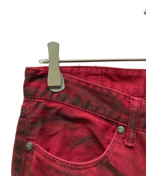 FUGA（フーガ）FUGA (フーガ) コーティングフレアデニム レッド サイズ:44の古着・服飾アイテム