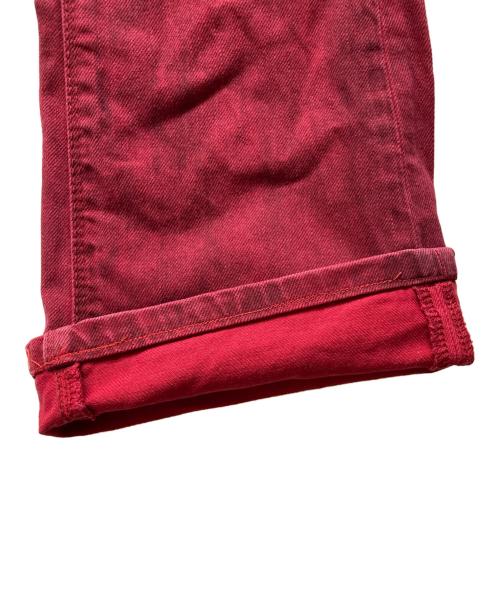 FUGA（フーガ）FUGA (フーガ) コーティングフレアデニム レッド サイズ:44の古着・服飾アイテム