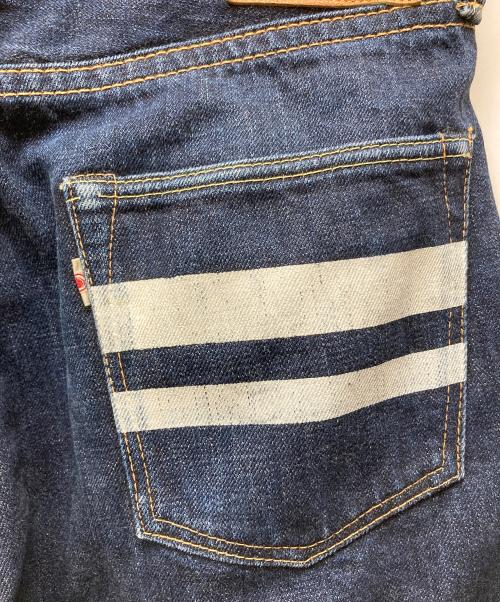 MOMOTARO JEANS（桃太郎ジーンズ）MOMOTARO JEANS (桃太郎ジーンズ) 出陣レーベルデニムパンツ ブルー サイズ:記載なしの古着・服飾アイテム