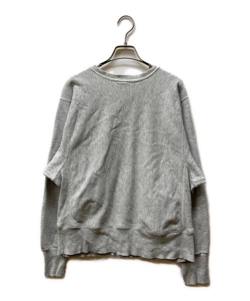 Champion（チャンピオン）Champion (チャンピオン) REVERSE WEAVE プリントスウェット グレー×レッド サイズ:Lの古着・服飾アイテム