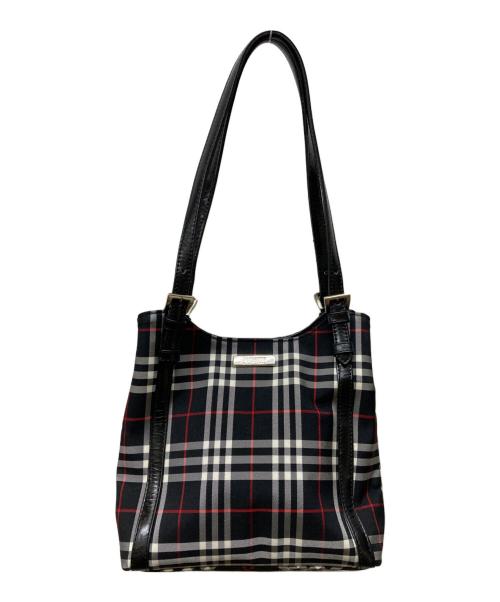 Burberry's（バーバリー）Burberry's (バーバリーズ) ノヴァチェック ハンドバッグ ブラックの古着・服飾アイテム