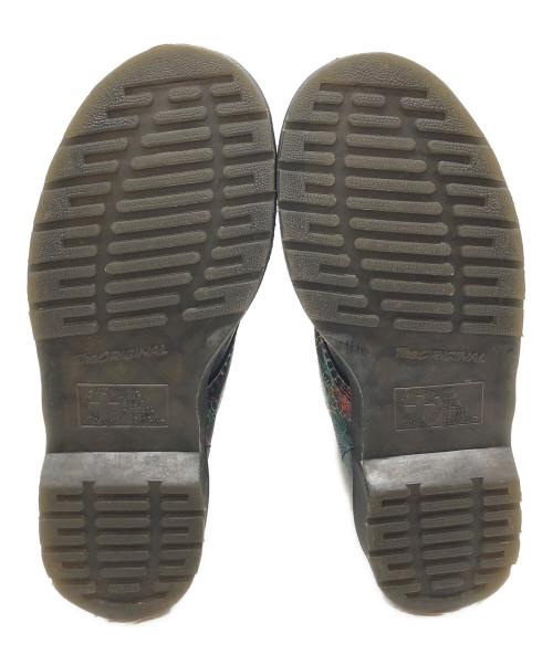 Dr.Martens（ドクターマーチン）Dr.Martens (ドクターマーチン) 1460 SKULL LEATHER ANKLE BOOT ブラック×グリーン サイズ:UK6の古着・服飾アイテム