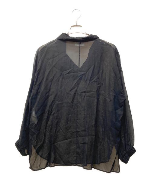 1er Arrondissement（プルミエ アロンディスモン）1er Arrondissement (プルミエ アロンディスモン) 綿オーガンジープルオーバー ブラック サイズ:SIZE 36の古着・服飾アイテム
