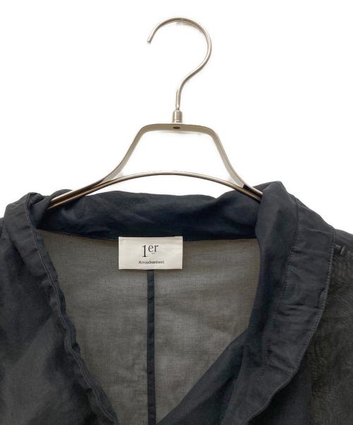 1er Arrondissement（プルミエ アロンディスモン）1er Arrondissement (プルミエ アロンディスモン) 綿オーガンジープルオーバー ブラック サイズ:SIZE 36の古着・服飾アイテム