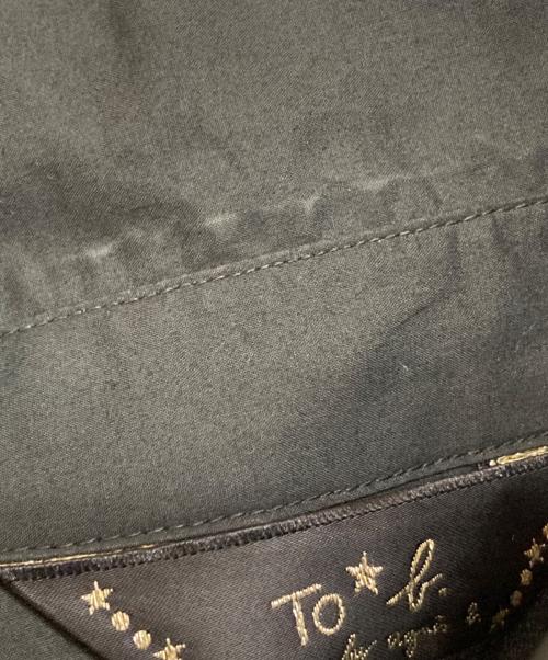 To b. by agnes b.（トゥービー バイ アニエスベー）To b. by agnes b. (トゥービー バイ アニエスベー) メッセージロングシャツワンピース ブラック サイズ:38の古着・服飾アイテム