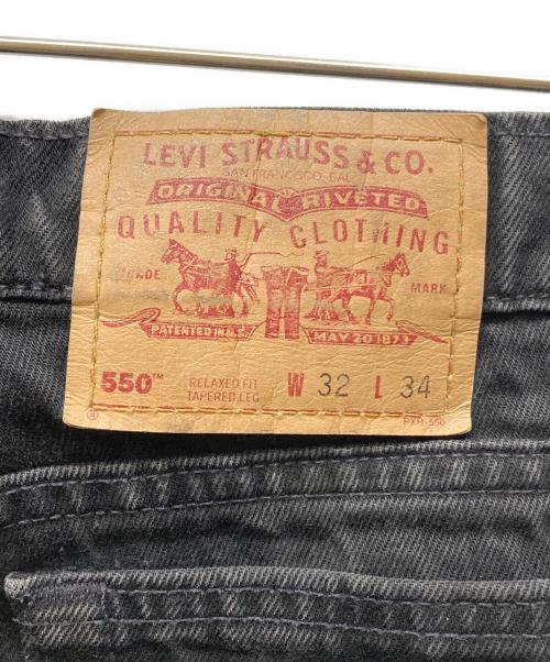 LEVI'S（リーバイス）LEVI'S (リーバイス) 550 後染めブラックデニム ブラック サイズ:Ｗ32の古着・服飾アイテム