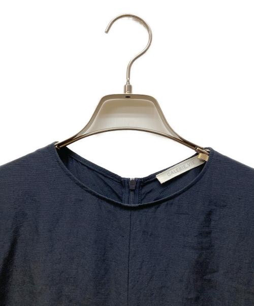 GALERIE VIE（ギャルリーヴィー）GALERIE VIE (ギャルリーヴィー) リネンキュプラシルクコンパクト オールインワン ネイビー サイズ:Fの古着・服飾アイテム