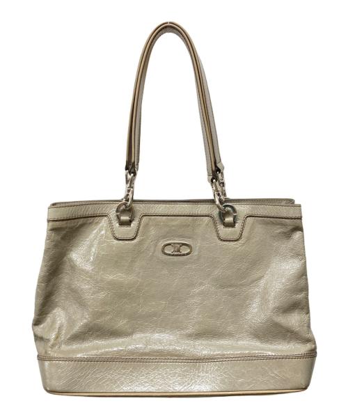 CELINE（セリーヌ）CELINE (セリーヌ) トートバッグ カーキの古着・服飾アイテム