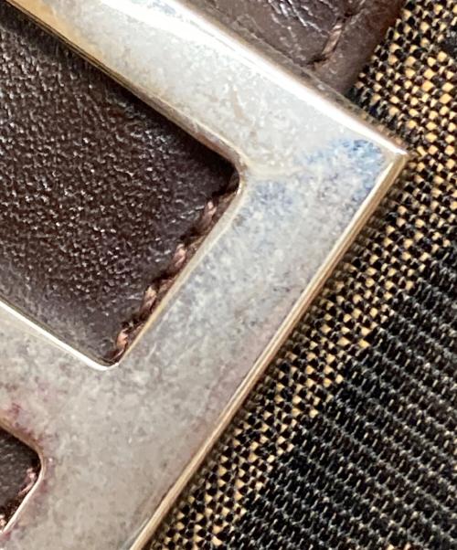 FENDI（フェンディ）FENDI (フェンディ) ズッカ柄ワンショルダーバッグクロワッサン ブラウンの古着・服飾アイテム