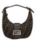 FENDI（フェンディ）の古着「ズッカ柄ワンショルダーバッグクロワッサン」｜ブラウン