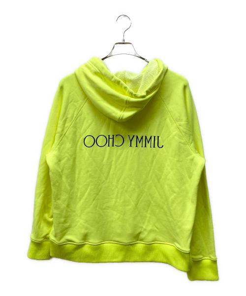 JIMMY CHOO（ジミーチュウ）JIMMY CHOO (ジミーチュウ) ロゴ プリント ネオン プルオーバー イエロー サイズ:L 未使用品の古着・服飾アイテム