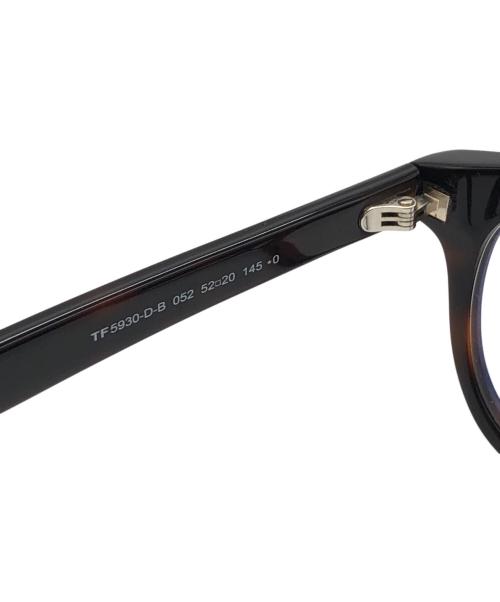 TOM FORD（トムフォード）TOM FORD (トムフォード) アジアンフィット ウェリントン ブルーライトカットメガネ ブラックの古着・服飾アイテム