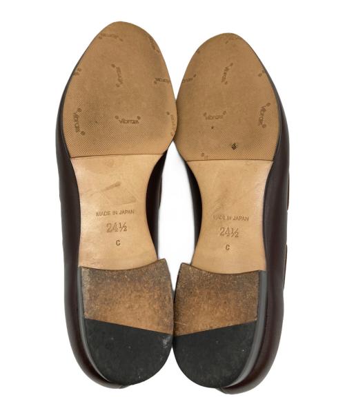 tokyo foot tailor（トウキョウ フット テイラー）tokyo foot tailor (トウキョウ フット テイラー) タッセルローファー ブラウン サイズ:SIZE 241/2の古着・服飾アイテム