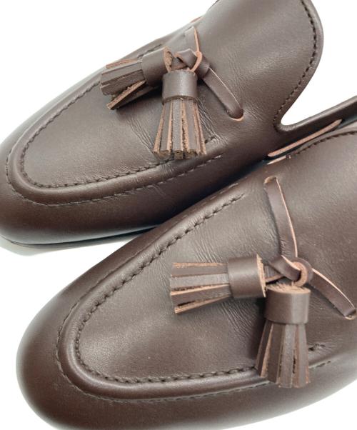 tokyo foot tailor（トウキョウ フット テイラー）tokyo foot tailor (トウキョウ フット テイラー) タッセルローファー ブラウン サイズ:SIZE 241/2の古着・服飾アイテム