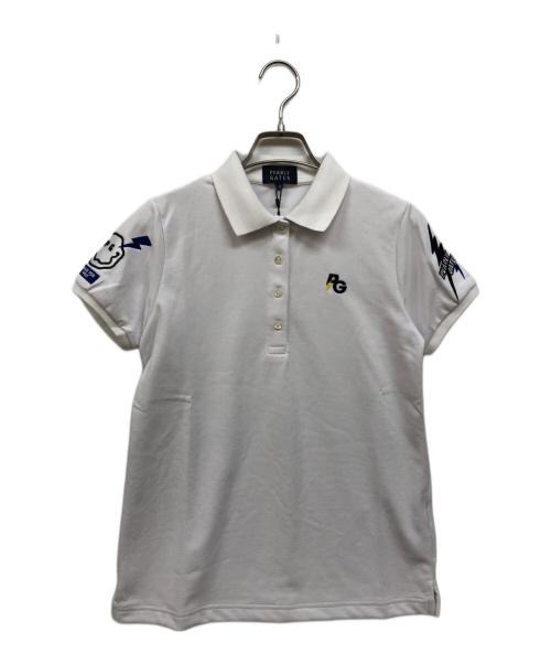 PEARLY GATES（パーリーゲイツ）PEARLY GATES (パーリーゲイツ) ポロシャツ ホワイト サイズ:０の古着・服飾アイテム