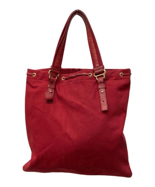 Yves Saint Laurent（イヴサンローラン）Yves Saint Laurent (イヴサンローラン) カハラトートバッグ レッドの古着・服飾アイテム