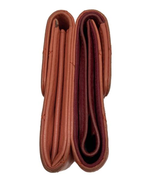 CHANEL（シャネル）CHANEL (シャネル) Wホック マトラッセ 二つ折り財布 ピンクの古着・服飾アイテム