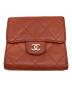 CHANEL (シャネル) Wホック マトラッセ 二つ折り財布 ピンク：28000円
