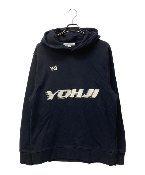 Y-3（ワイスリー）Y-3 (ワイスリー) U GRAPHIC HOODIE ブラック サイズ:Lの古着・服飾アイテム