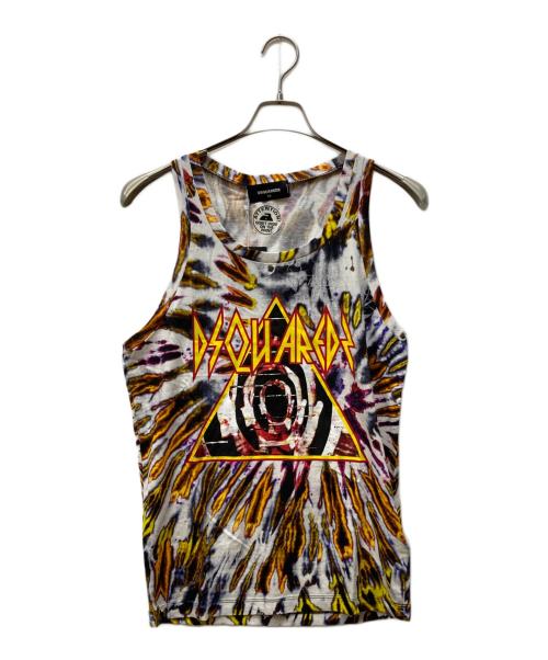 DSQUARED2（ディースクエアード）DSQUARED2 (ディースクエアード) タイダイプリントノースリーブトップス マルチカラー サイズ:SIZE XS 未使用品の古着・服飾アイテム