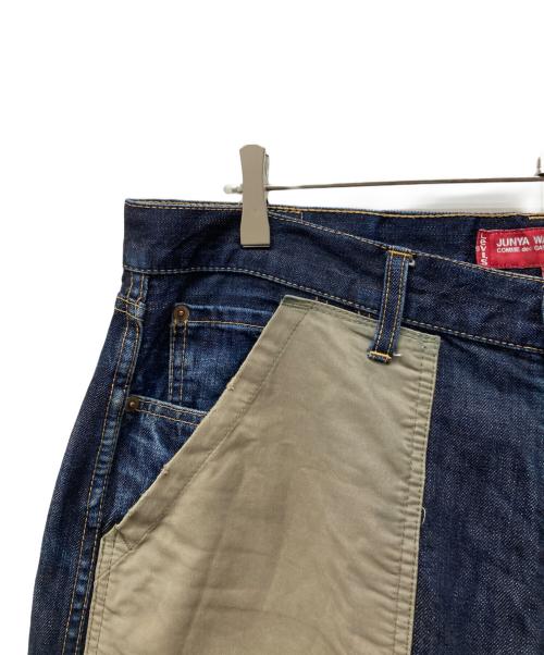 JUNYA WATANABE COMME des GARCONS（(ジュンヤワタナベ コムデギャルソン）JUNYA WATANABE COMME des GARCONS LEVI'S (リーバイス) DOVER STREET MARKET (ドーバー ストリート マーケット) 再構築デニムパンツ ブルー サイズ:Mの古着・服飾アイテム
