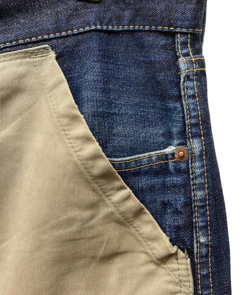 JUNYA WATANABE COMME des GARCONS（(ジュンヤワタナベ コムデギャルソン）JUNYA WATANABE COMME des GARCONS LEVI'S (リーバイス) DOVER STREET MARKET (ドーバー ストリート マーケット) 再構築デニムパンツ ブルー サイズ:Mの古着・服飾アイテム