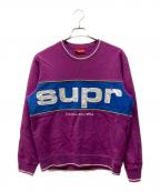SUPREMEシュプリーム）の古着「19FW PIPING CREWNECK SWEATSHIRT」｜パープル