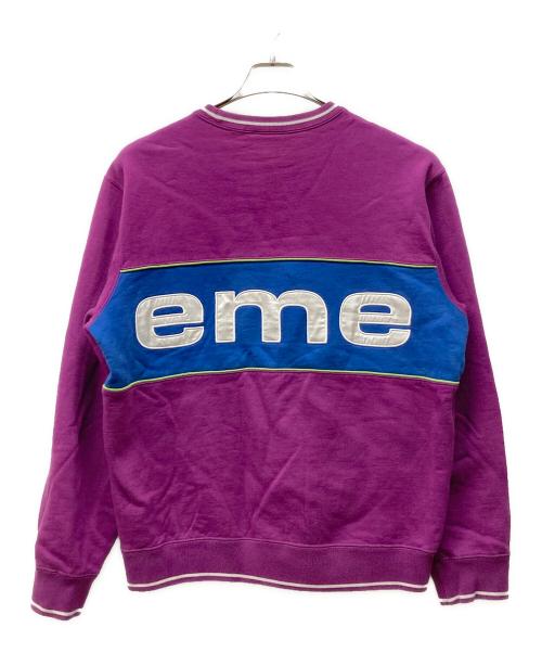 SUPREME（シュプリーム）SUPREME (シュプリーム) 19FW PIPING CREWNECK SWEATSHIRT パープル サイズ:Sの古着・服飾アイテム