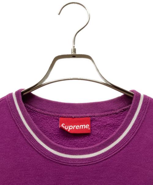 SUPREME（シュプリーム）SUPREME (シュプリーム) 19FW PIPING CREWNECK SWEATSHIRT パープル サイズ:Sの古着・服飾アイテム