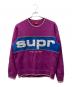 SUPREME（シュプリーム）の古着「19FW PIPING CREWNECK SWEATSHIRT」｜パープル