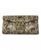 GUCCIグッチ）の古着「GGマーモントレザーコンチネンタルウォレット」｜ベージュ