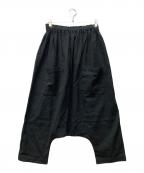 antiquitesアンティークス）の古着「リネン混サルエルパンツ」｜ブラック
