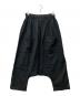 Antiquites（アンティークス）の古着「リネン混サルエルパンツ」｜ブラック